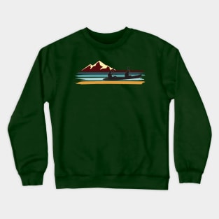 Kayakers Kayaking rivers and  paddling Lakes Crewneck Sweatshirt